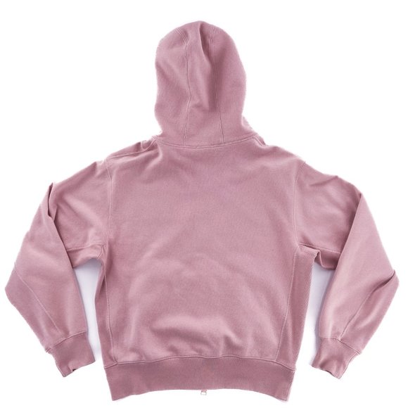 RARE TOM FORD Logo Hoodie Sweatshirt Full Zip GARMENT DYED Salmon Pink Boxy XL - Picture 2 of 13